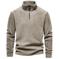 Men's Sweater | Stand-up Collar Long Sleeve Pullover for Cold Weather