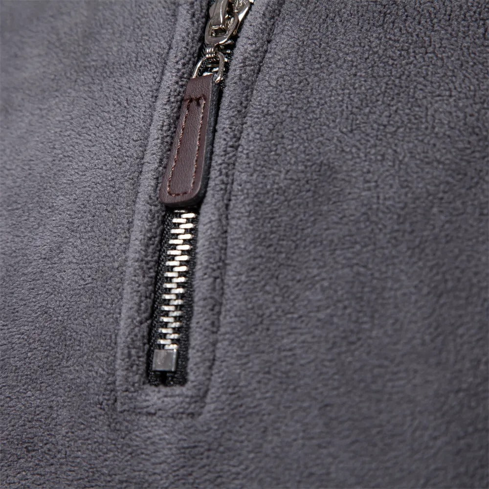 Men's Sweater | Stand-up Collar Long Sleeve Pullover for Cold Weather