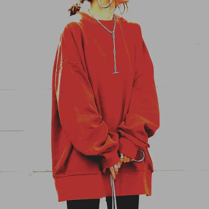 Women's Oversize Sweater | Plus Size Sweater, Long Sleeve