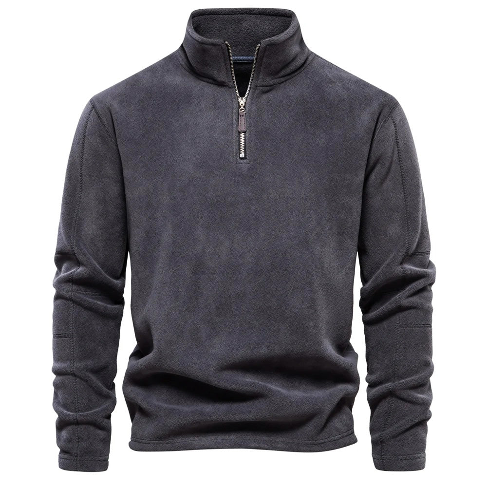 Men's Sweater | Stand-up Collar Long Sleeve Pullover for Cold Weather