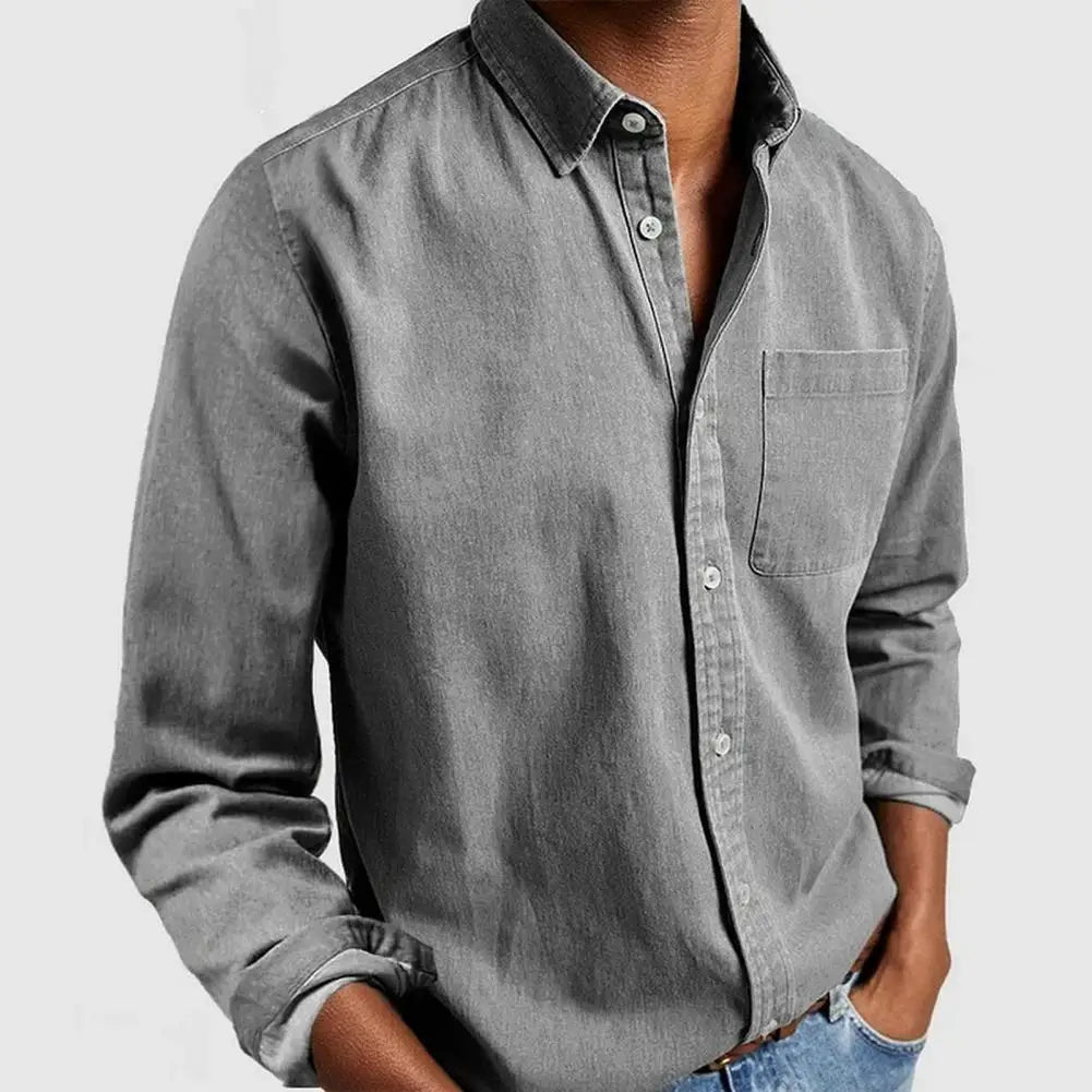 Men's Shirt | Regular Fit with Collar and Long Sleeves