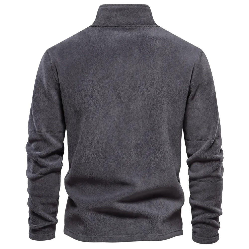 Men's Sweater | Stand-up Collar Long Sleeve Pullover for Cold Weather