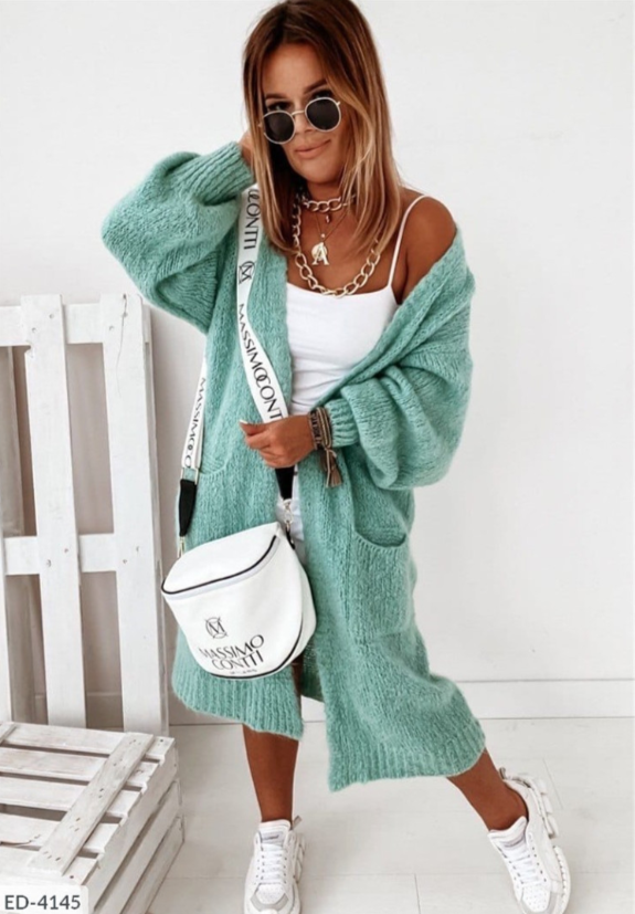 Women’s Cardigan | Loose Fit with Sleeves and Pockets Casual Wear