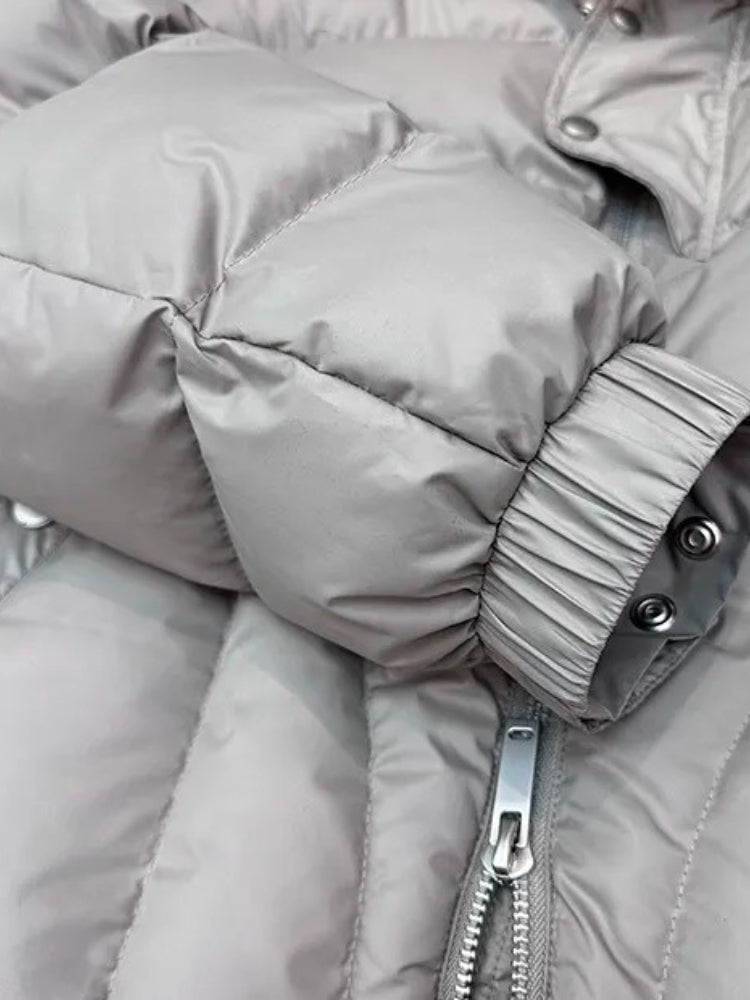 Black Down Filled Hooded Long Parka for Men | Cold Weather Outerwear