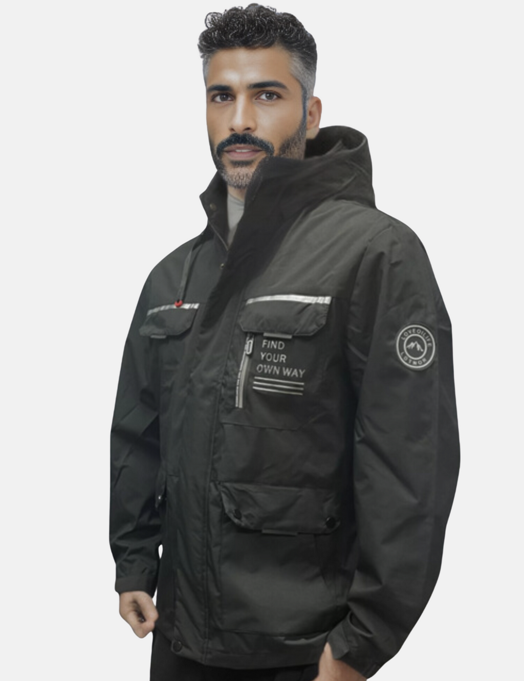 Men's Waterproof Jacket with Hood | Outdoor