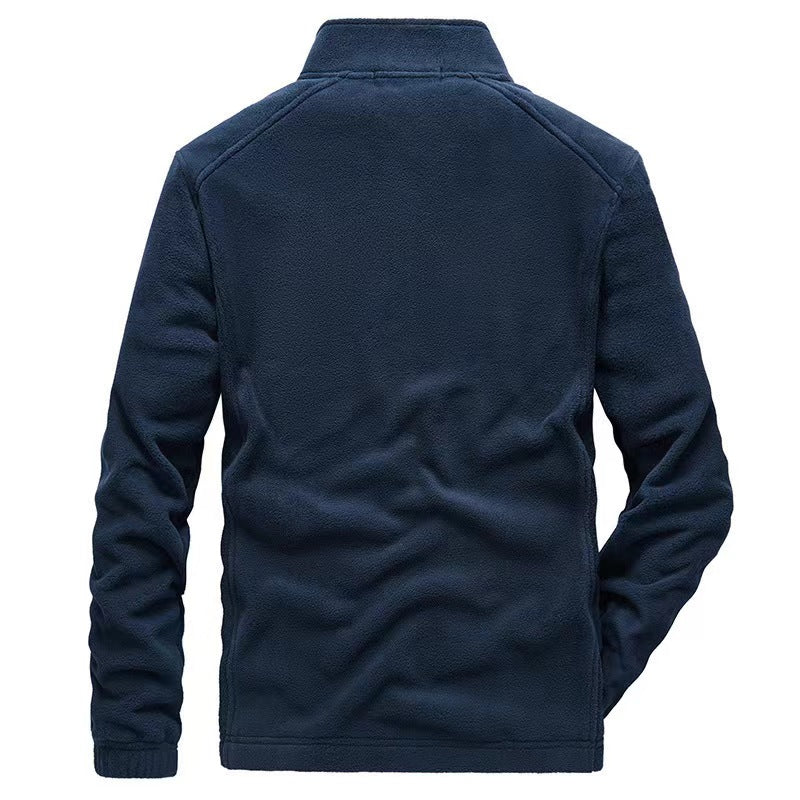 Men's Jacket | Zipper with Stand-Up Collar and Pockets