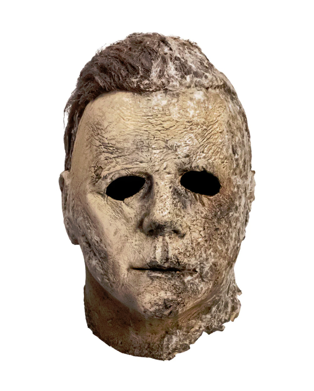 Adult Beige Brown Gray Weathered Latex Full Head Serial Killer Mask for Men