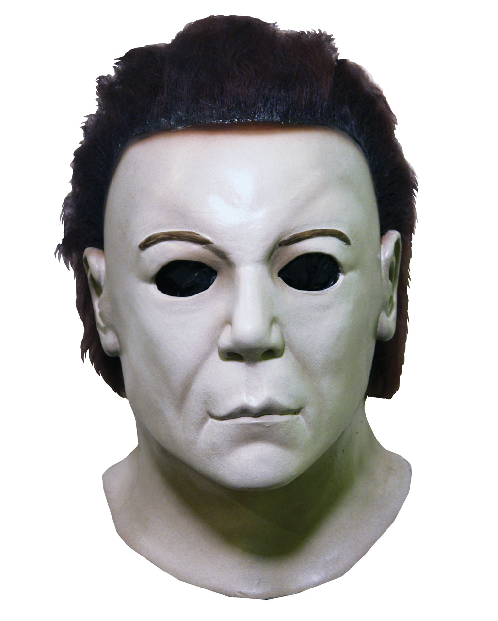 White and Black Latex Full Head Horror Mask for Men | Halloween Costume