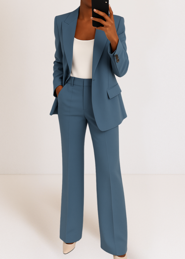 Tailored Blazer Pants Coordinate Set for Women | Smart Office Evening Wear