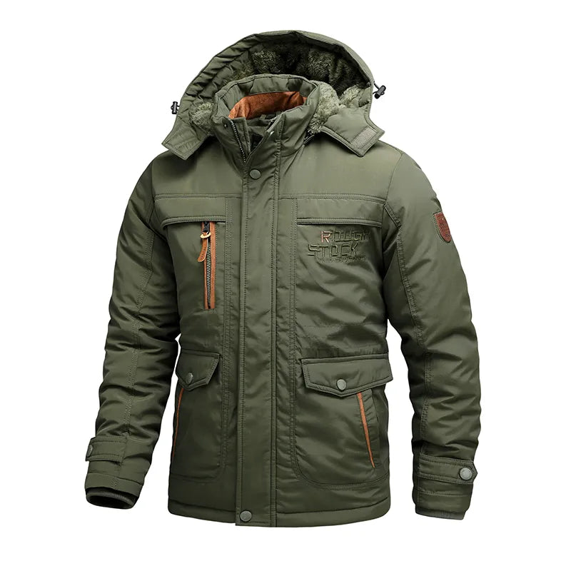 Men's Winter Jacket | Insulated Waterproof with Detachable Hood