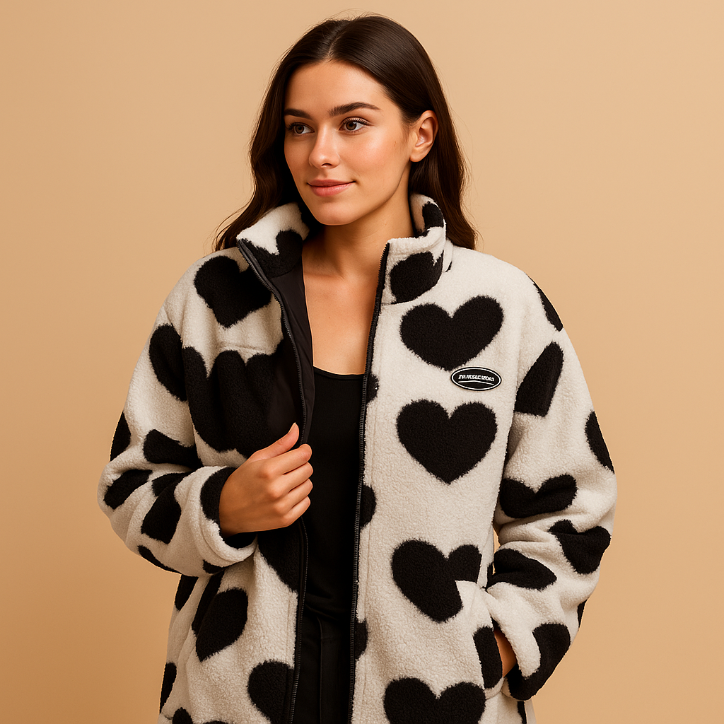 Reversible Relaxed Fit Front Closure Winter Coat for Women | Cold Weather