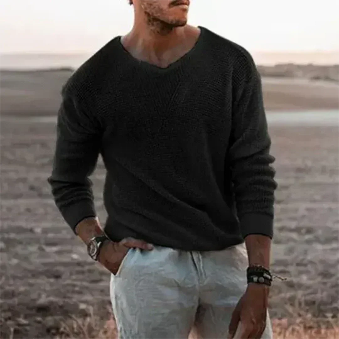 Men's Warm Long Sleeve Sweater | Everyday Sweater