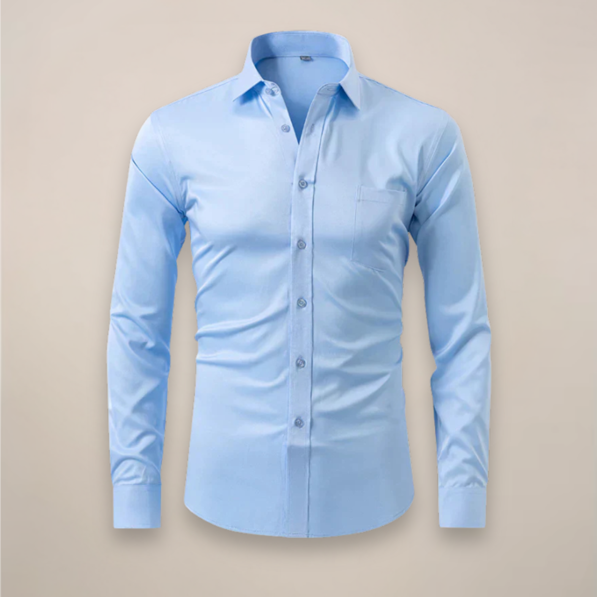 Men's Long Sleeve Shirt | Structured Fit Wrinkle-Free