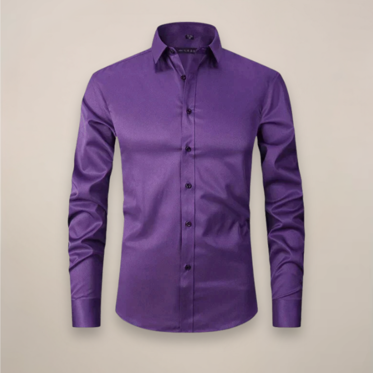 Men's Long Sleeve Shirt | Structured Fit Wrinkle-Free