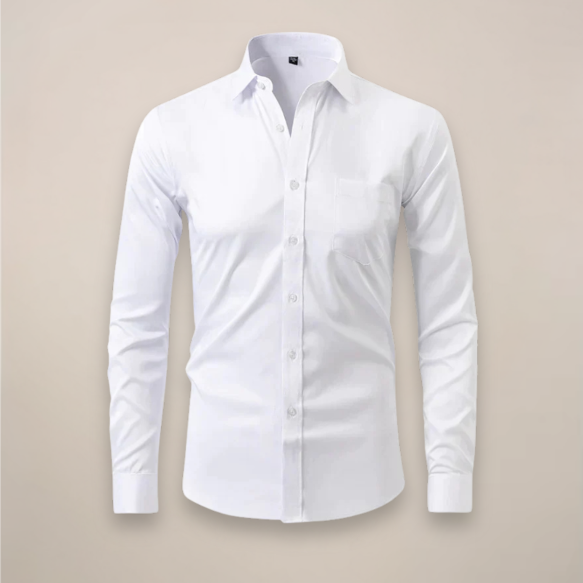 Men's Long Sleeve Shirt | Structured Fit Wrinkle-Free