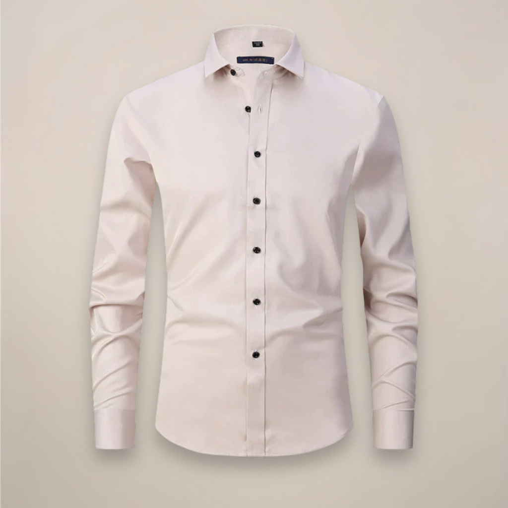 Men's Long Sleeve Shirt | Structured Fit Wrinkle-Free