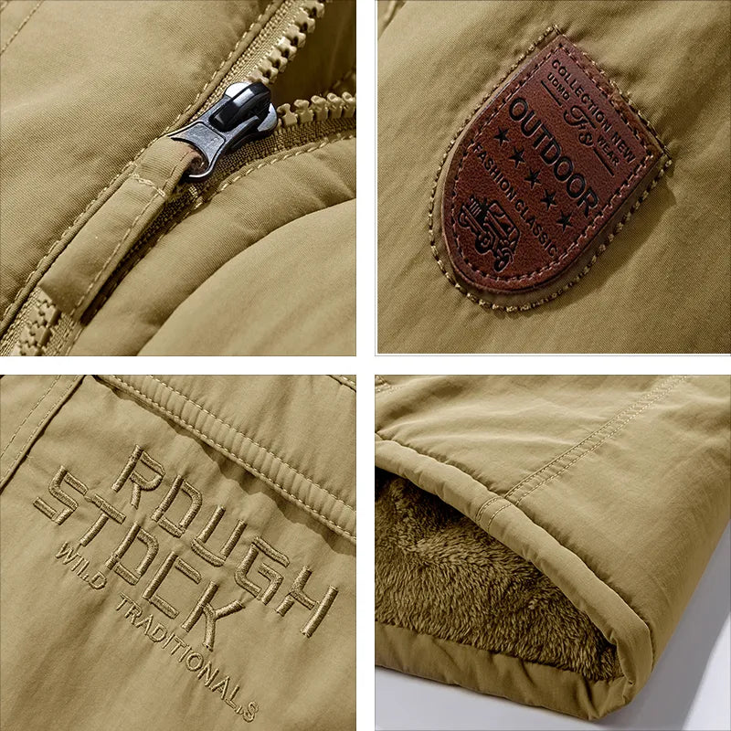Men's Winter Jacket | Insulated Waterproof with Detachable Hood