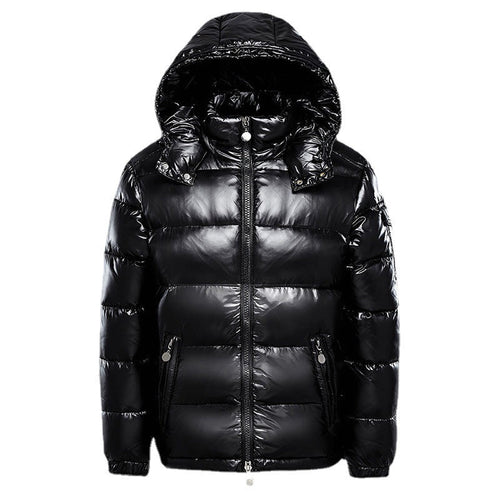 Black Quilted Insulated Winter Jacket for Men | Slim Fit Casual Outerwear