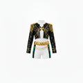Black White Gold K-Pop Hero Two Piece Costume for Kids | Halloween Fancy Dress