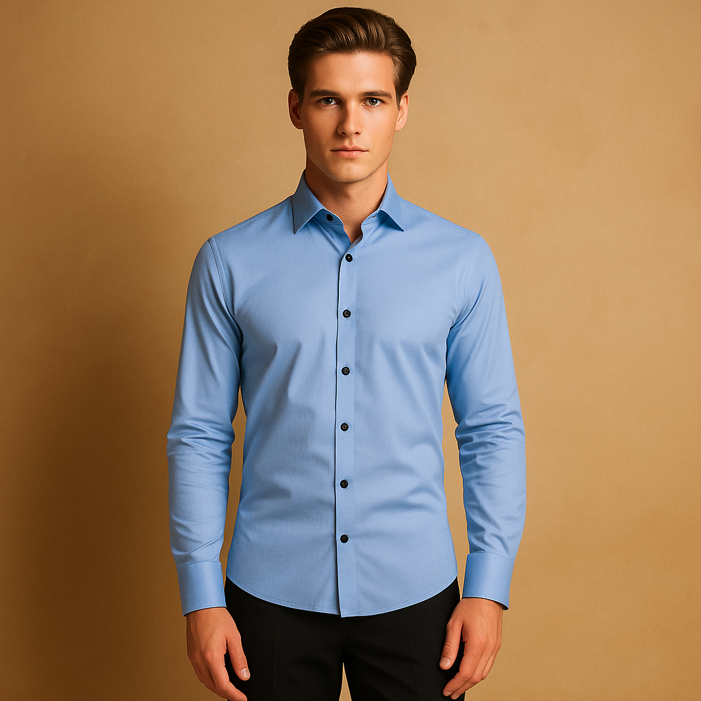 Fitted Men's Shirt | Stretch Business and Casual Shirt