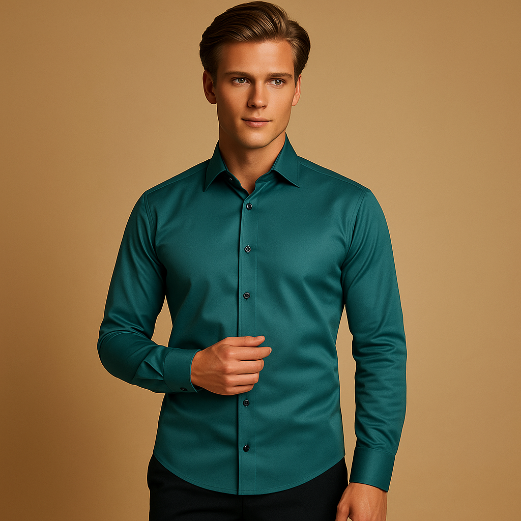 Fitted Men's Shirt | Stretch Business and Casual Shirt