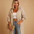 Women's Long Hooded Cardigan | Loose Fit Everyday