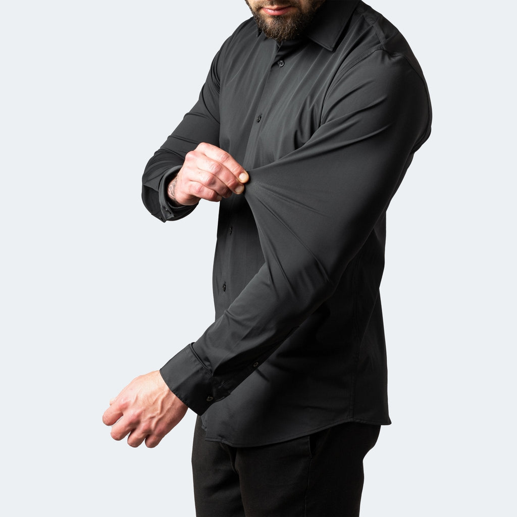 Wrinkle Free Classic Collar Flexible Fit Shirt for Men | Business Casual
