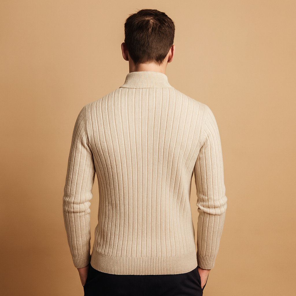 Men's Sweater | Ribbed Half-Zip