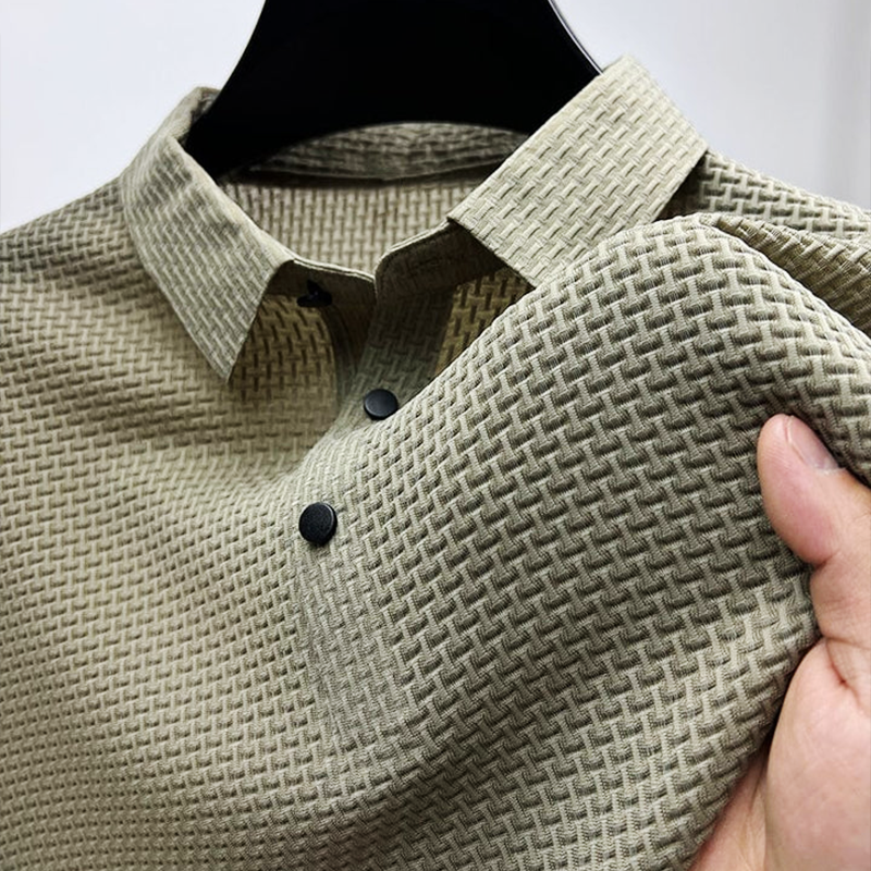 Button Placket Polo Shirt for Men | Summer Wear