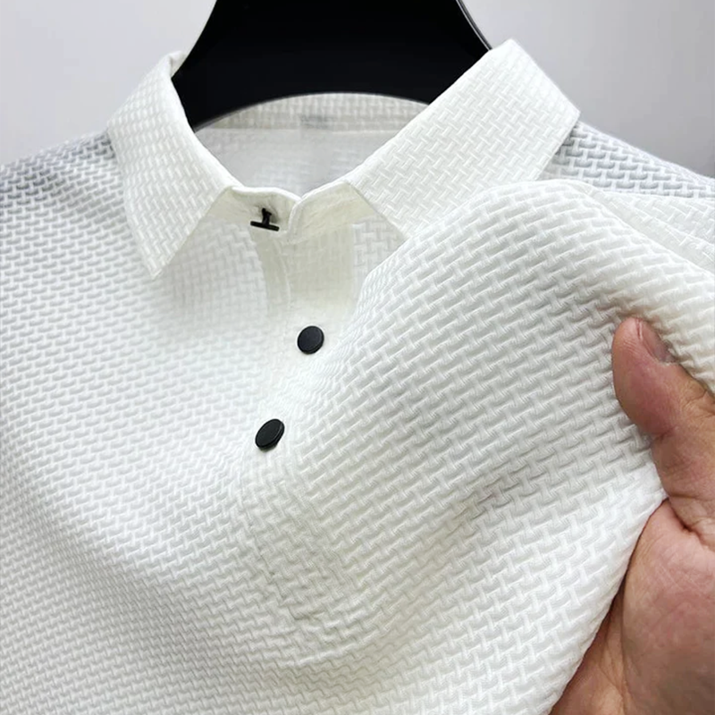 Button Placket Polo Shirt for Men | Summer Wear