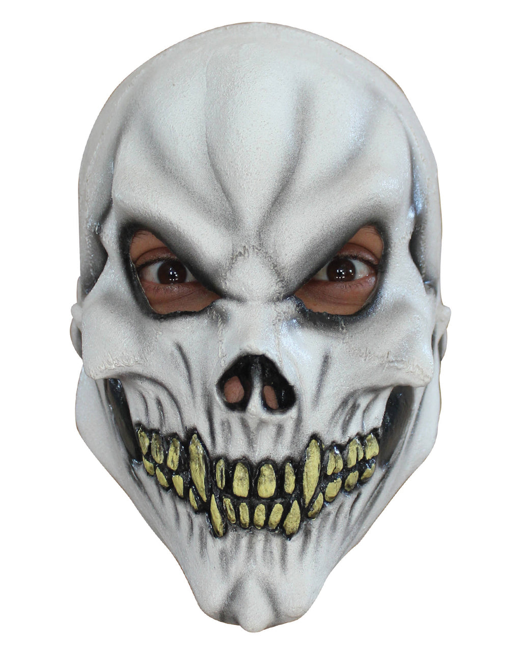 White Grey Yellow Latex Skull Full Head Halloween Costume Mask for Kids
