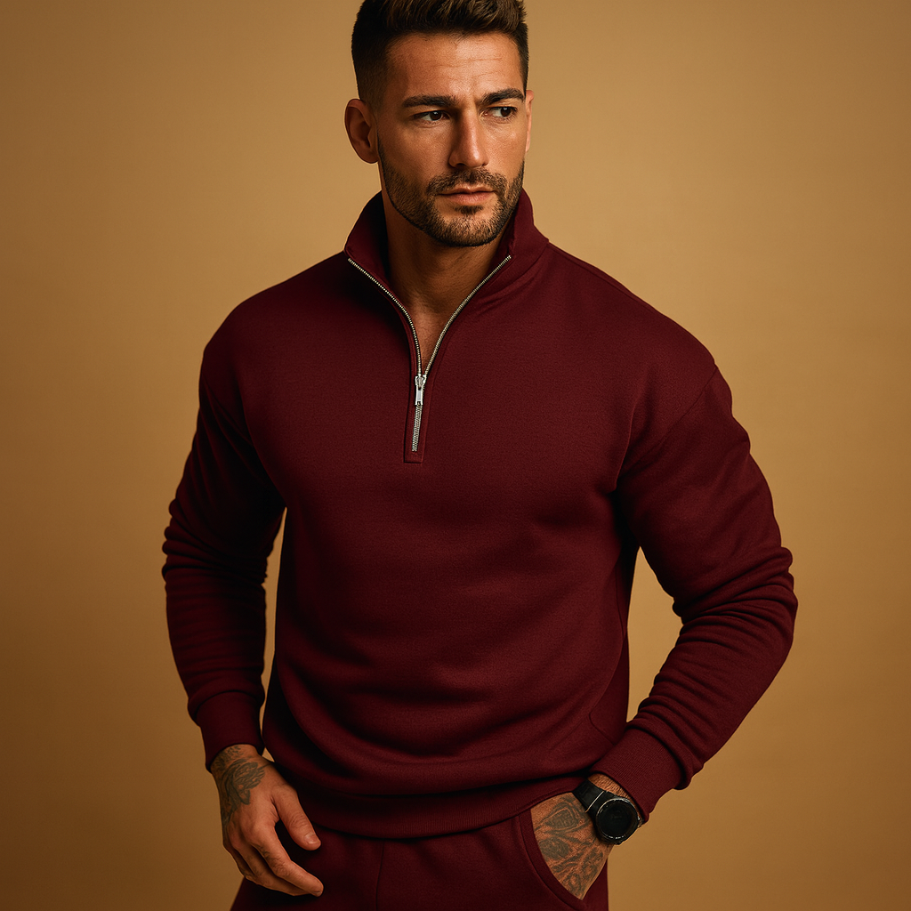 Men's Half-Zip Sweater | Warm Sweater for Autumn and Winter