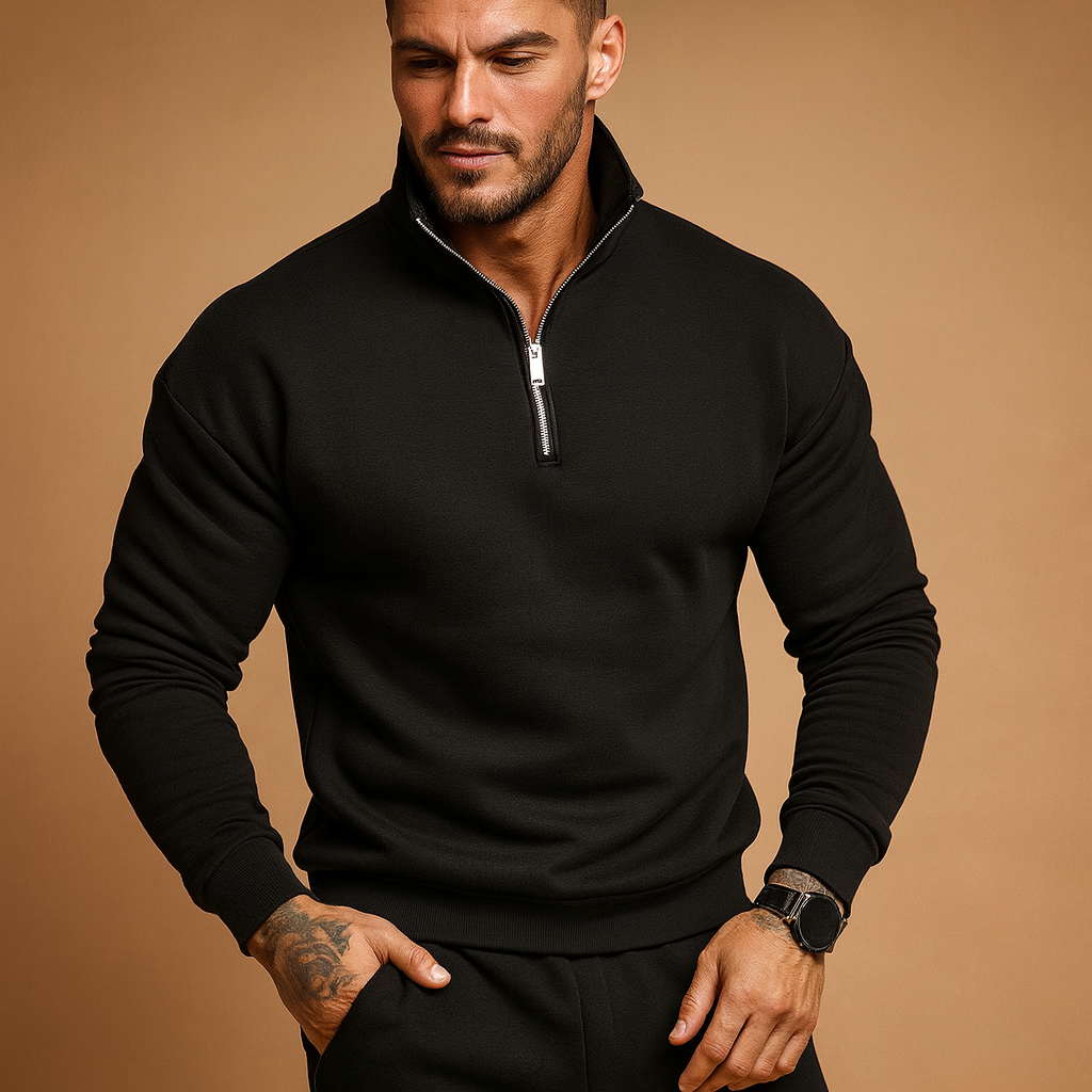 Men's Half-Zip Sweater | Warm Sweater for Autumn and Winter