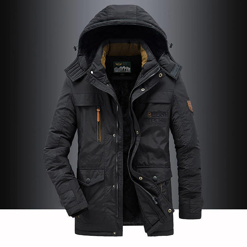 Men's Parka Jacket | Insulated with Adjustable Hood