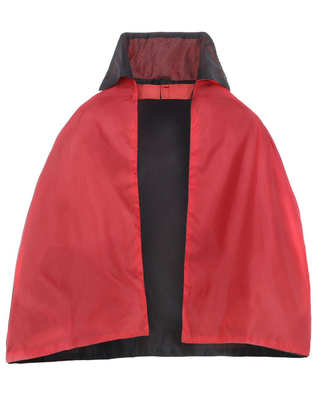 Reversible Black and Red Vampire Cape with Stand Collar for Kids | Halloween