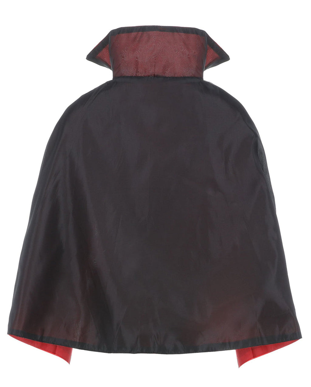 Reversible Black and Red Vampire Cape with Stand Collar for Kids | Halloween