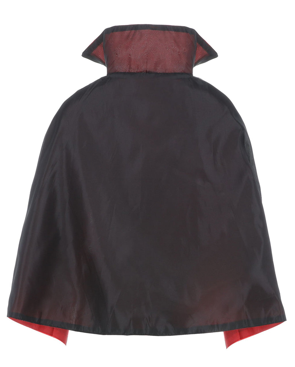 Reversible Black and Red Vampire Cape with Stand Collar for Kids | Halloween