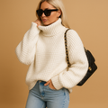 Knitted Relaxed Fit Long Sleeve Sweater for Women | Casual Wear