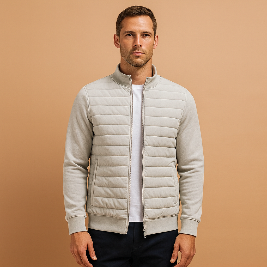 Men's Winter Coat with High Collar | Warm Jacket