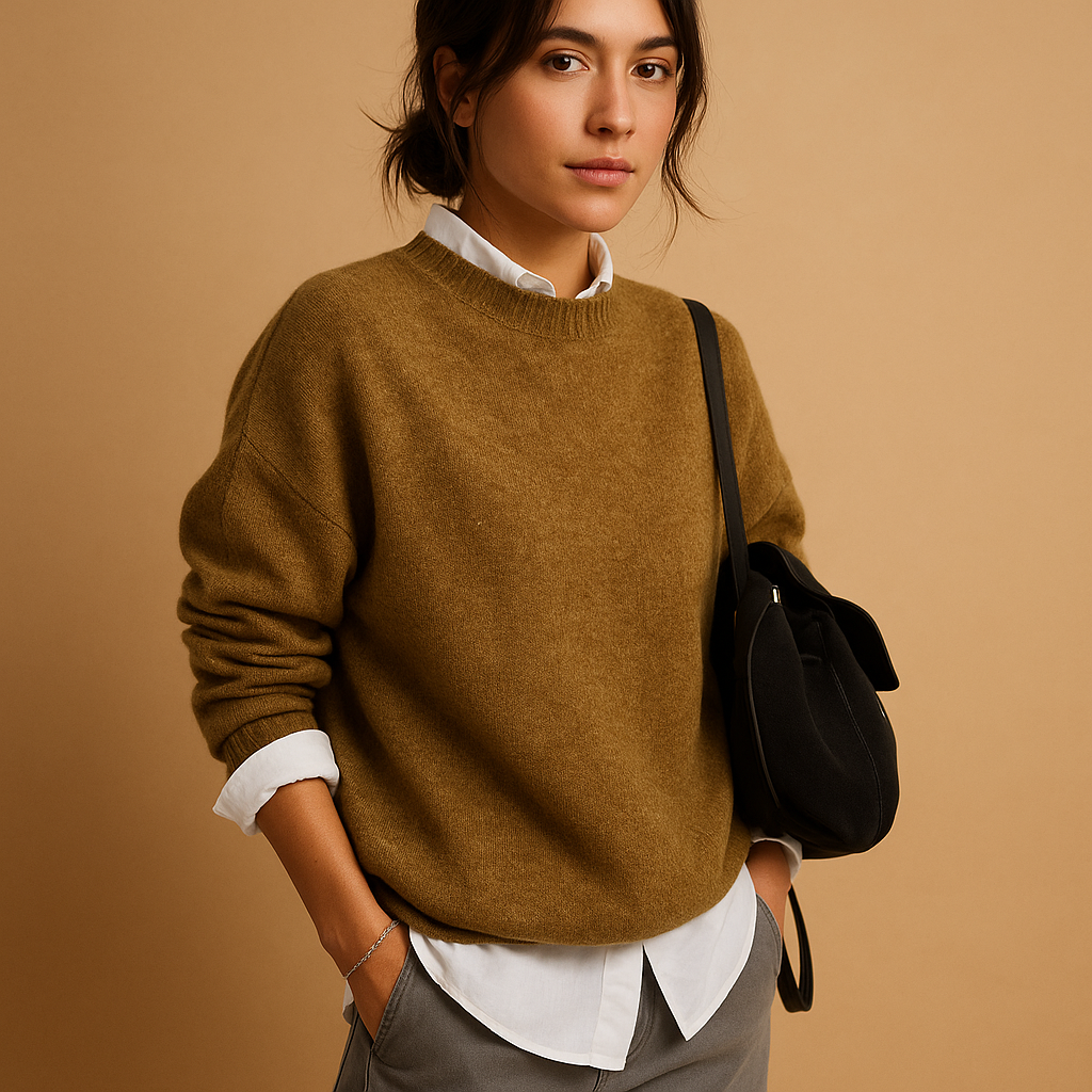 Women's Sweater with Elegant Cut | Minimalist Finish