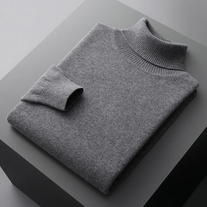 Men's Sweater | Turtleneck Long Sleeve Knit Regular Fit Clothing
