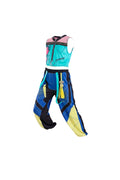 Turquoise Blue Three Piece K-Pop Hero Halloween Costume for Boys | Fancy Dress