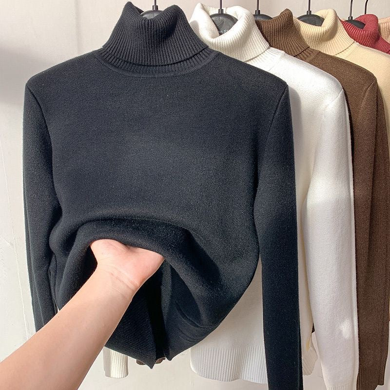Women's Turtleneck | Comfortable Cut with Warm Lining and Long Sleeves